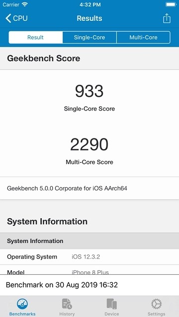 Geekbench 5 截图1