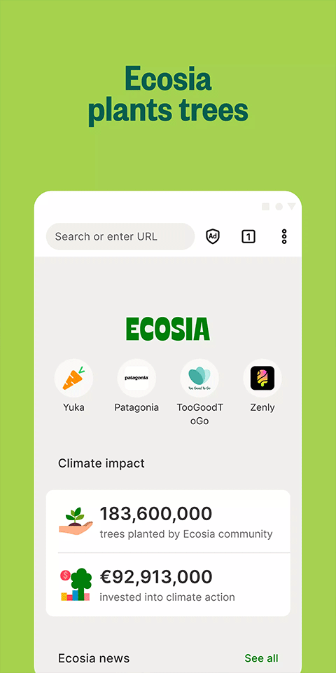 Ecosia浏览器 截图1