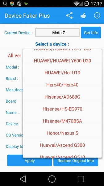 device faker模块 截图1