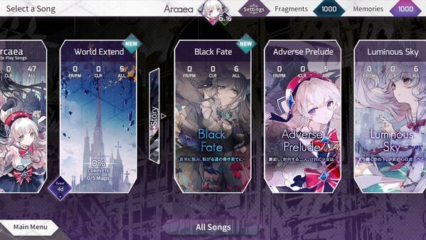 arcaea 截图2