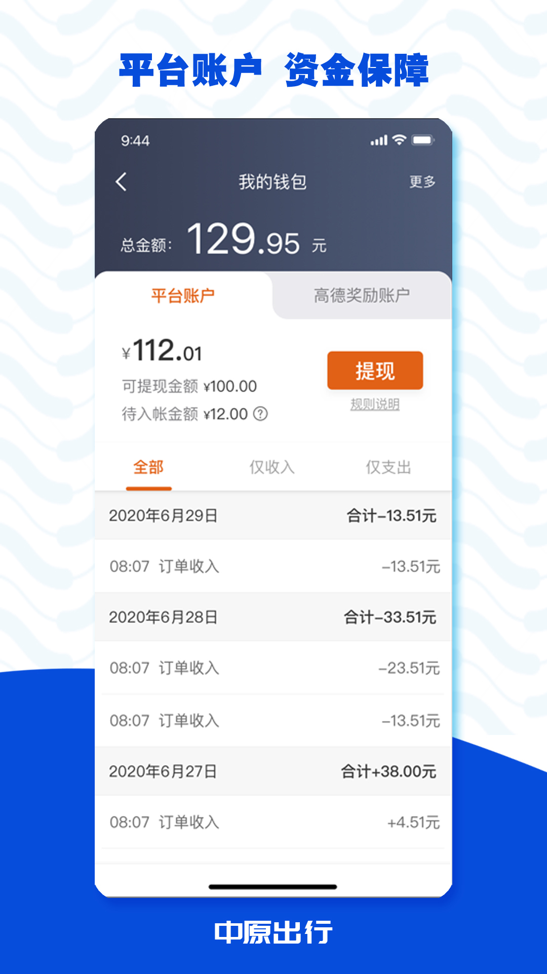 中原出行app 截图2