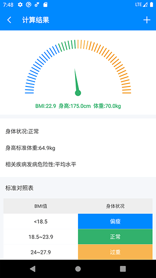 BMI计算器正版 截图3