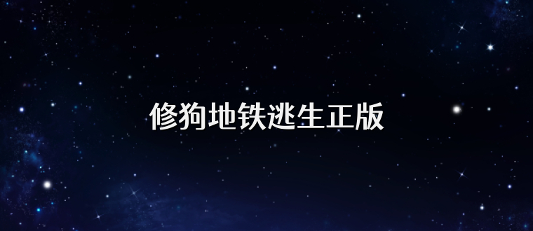 修狗地铁逃生正版