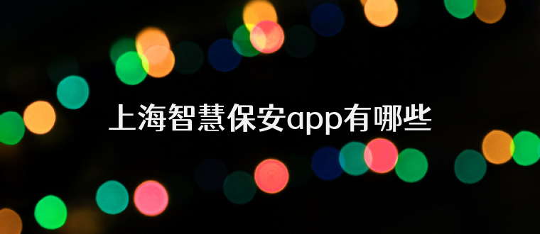 上海智慧保安app有哪些