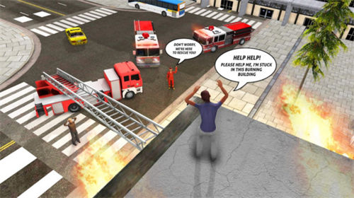 消防车城市救援 截图1