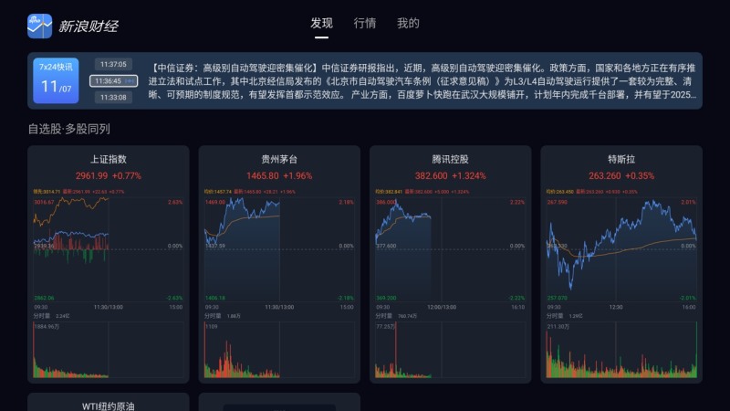 新浪财经电视版 截图1