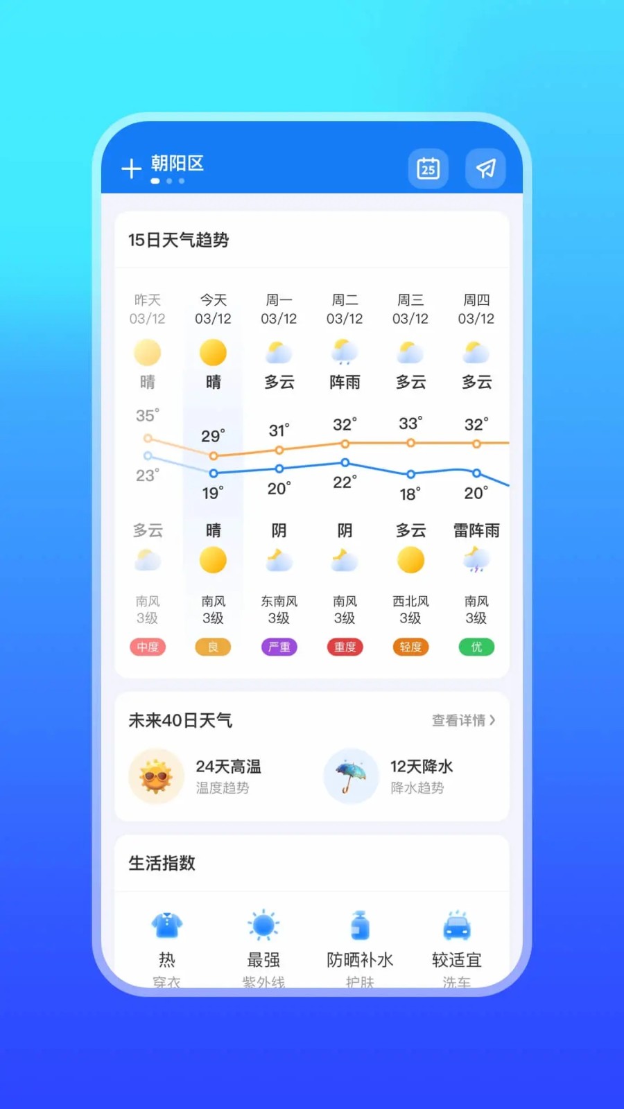 微鲤天气 截图2