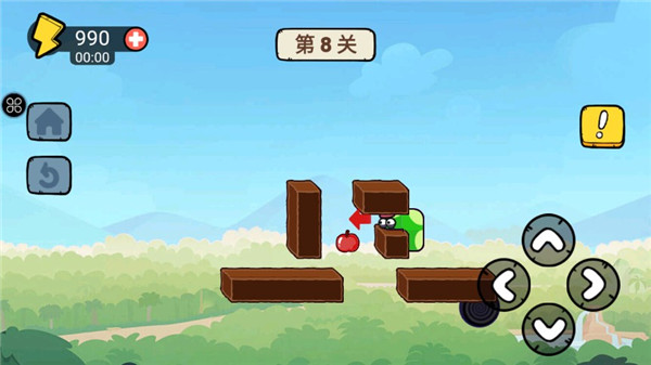 贪吃的苹果蛇3D 截图1