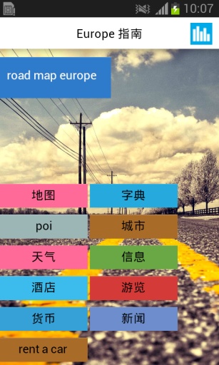 欧洲旅游导航离线地图